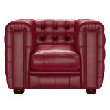 Kingsley Chesterfield Armchair Old English Gamay