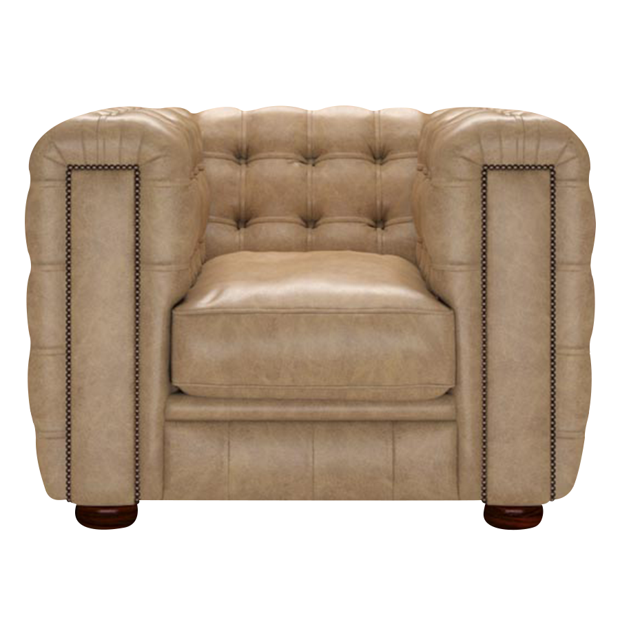 Kingsley Chesterfield Armchair Old English Parchment