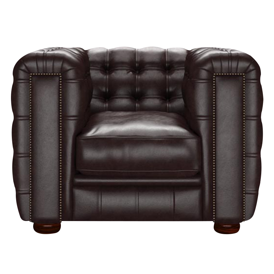 Kingsley Chesterfield Armchair Old English Smoke