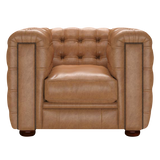 Kingsley Chesterfield Armchair Old English Tan