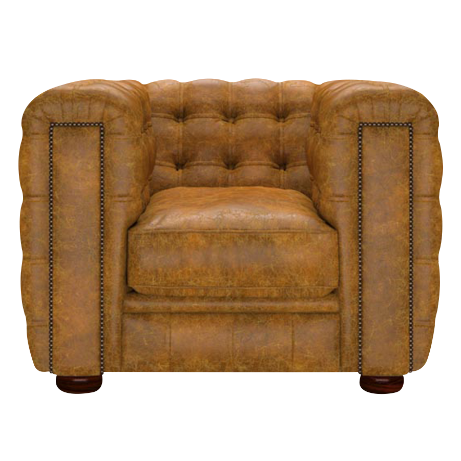 Kingsley Chesterfield Armchair Tudor Mustard