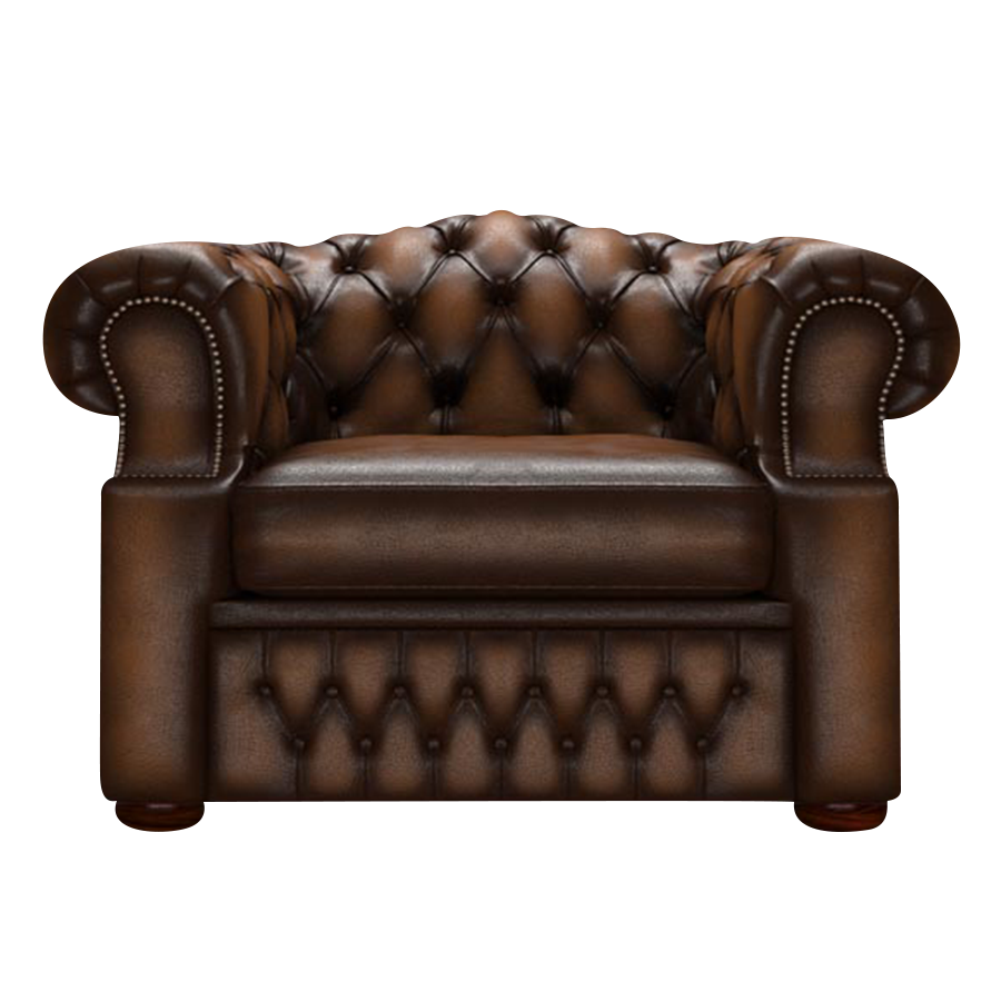 Lawrence Chesterfield Sessel Antique Autumn Tan
