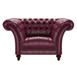 Montgomery Chesterfield Fauteuil Old English Burgundy