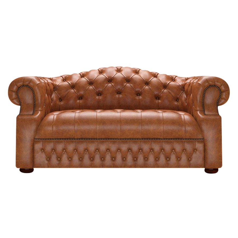 Blanchard 2 Sits Chesterfield Soffa Old English Saddle