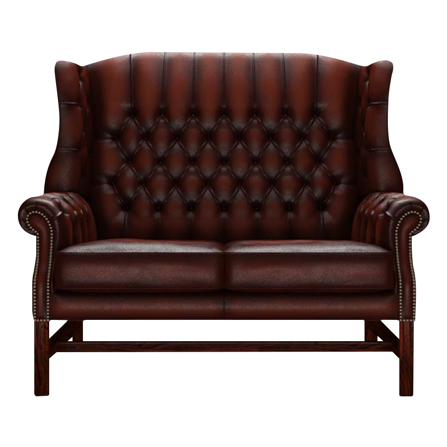 Darwin 2-Seater Chesterfield Sofa Antique Chestnut