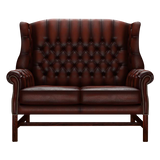 Darwin 2-Seater Chesterfield Sofa Antique Chestnut