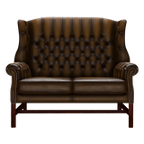 Darwin 2-Seater Chesterfield Sofa Antique Gold