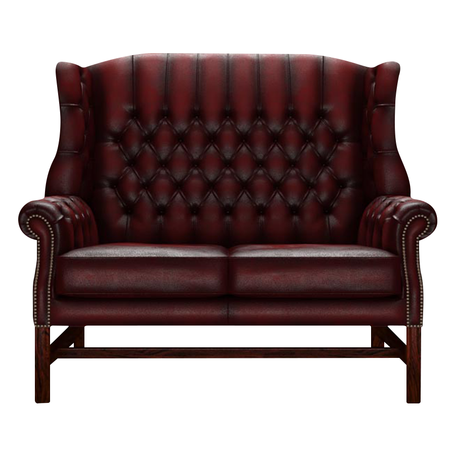 Darwin 2-Seater Chesterfield Sofa Antique Red