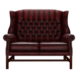 Darwin 2-Seater Chesterfield Sofa Antique Red