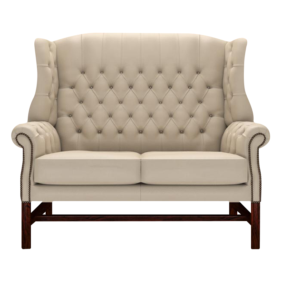 Darwin 2-Seater Chesterfield Sofa Birch Blush Beige