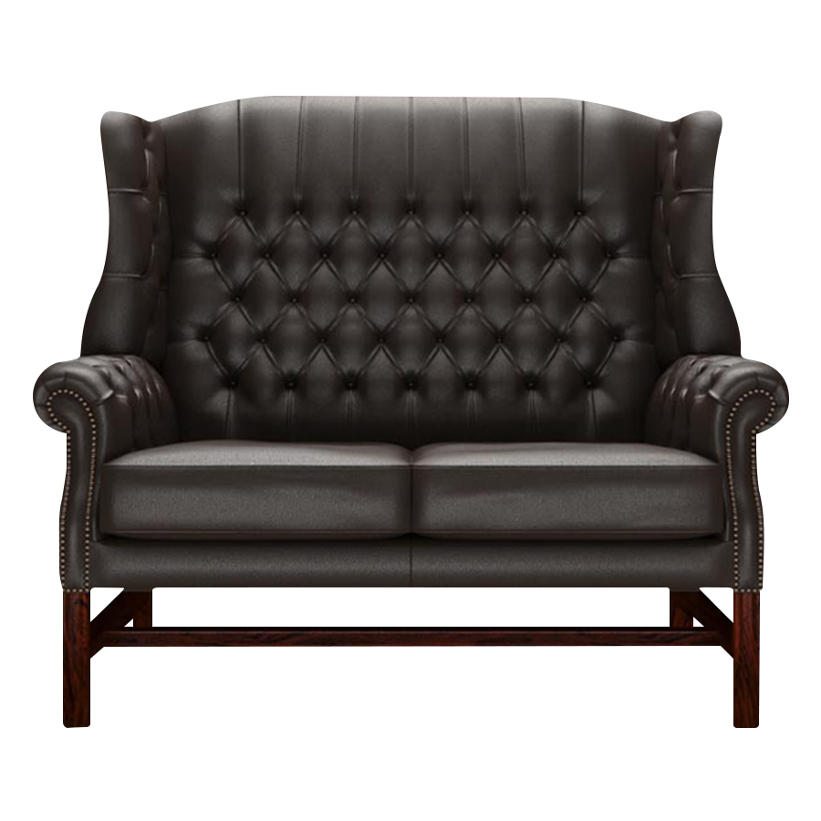 Darwin 2-Seater Chesterfield Sofa Birch Brown