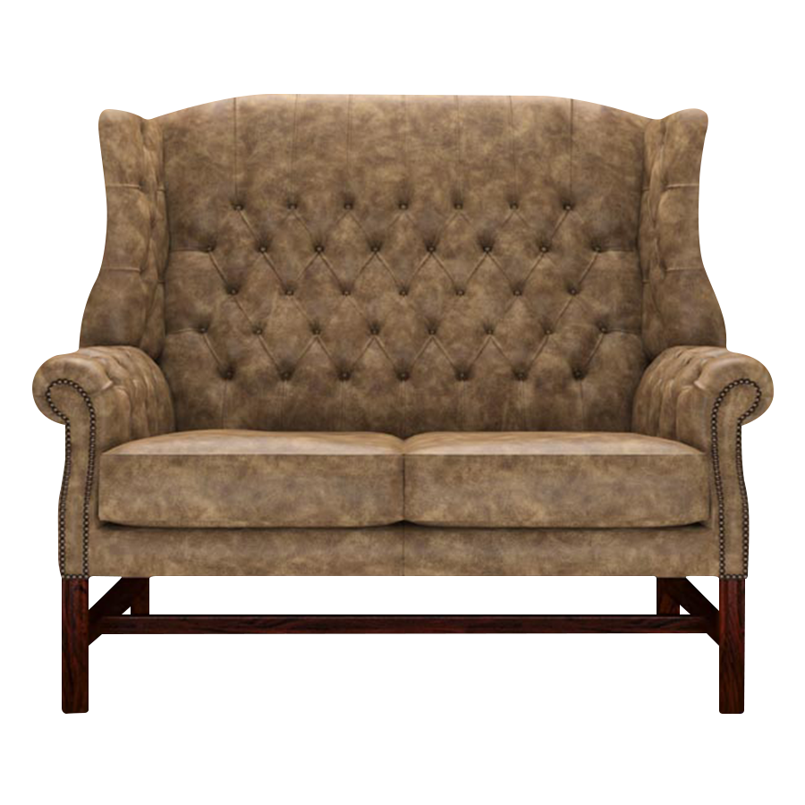 Darwin 2-Seater Chesterfield Sofa Etna Camel