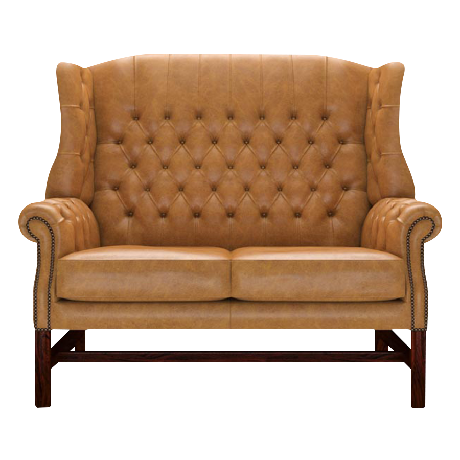 Darwin 2-Seater Chesterfield Sofa Old English Buckskin