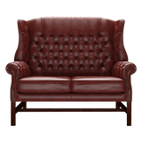 Darwin 2-Seater Chesterfield Sofa Old English Chestnut