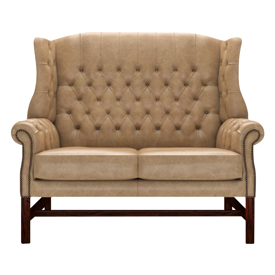 Darwin 2-Seater Chesterfield Sofa Old English Parchment