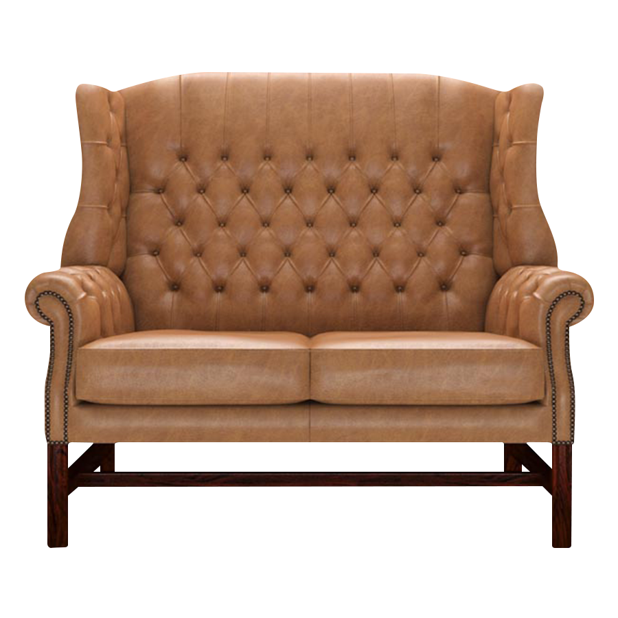 Darwin 2-Seater Chesterfield Sofa Old English Tan