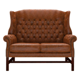 Darwin 2-Seater Chesterfield Sofa Tudor Chestnut