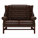 Darwin 2-Seater Chesterfield Sofa Tudor Mahogany
