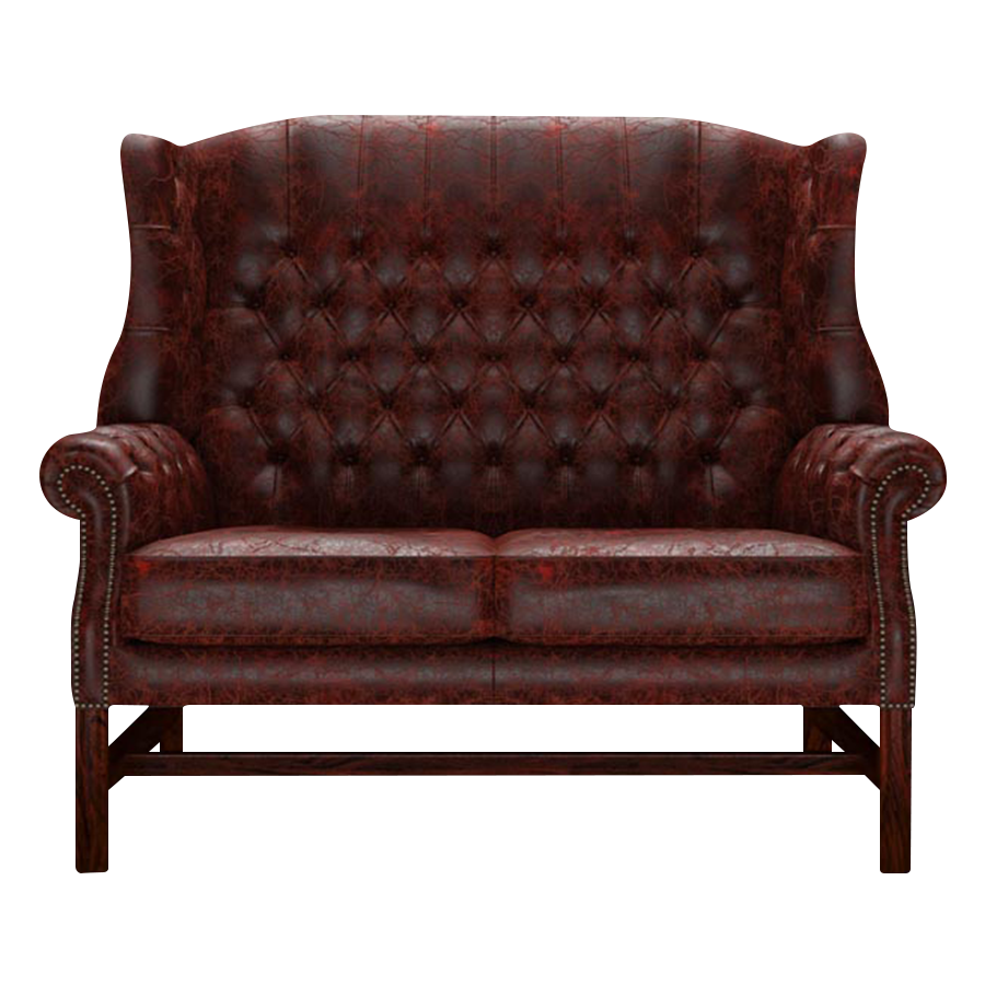Darwin 2-Seater Chesterfield Sofa Tudor Oxblood