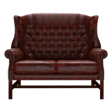 Darwin 2-Seater Chesterfield Sofa Tudor Oxblood