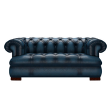 Drake 2-Sits Chesterfield Soffa – Antique Blue