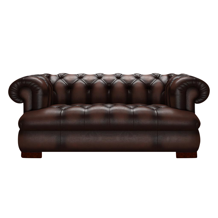 Drake 2-Sits Chesterfield Soffa – Antique Brown