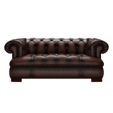 Drake 2-Sits Chesterfield Soffa – Antique Brown
