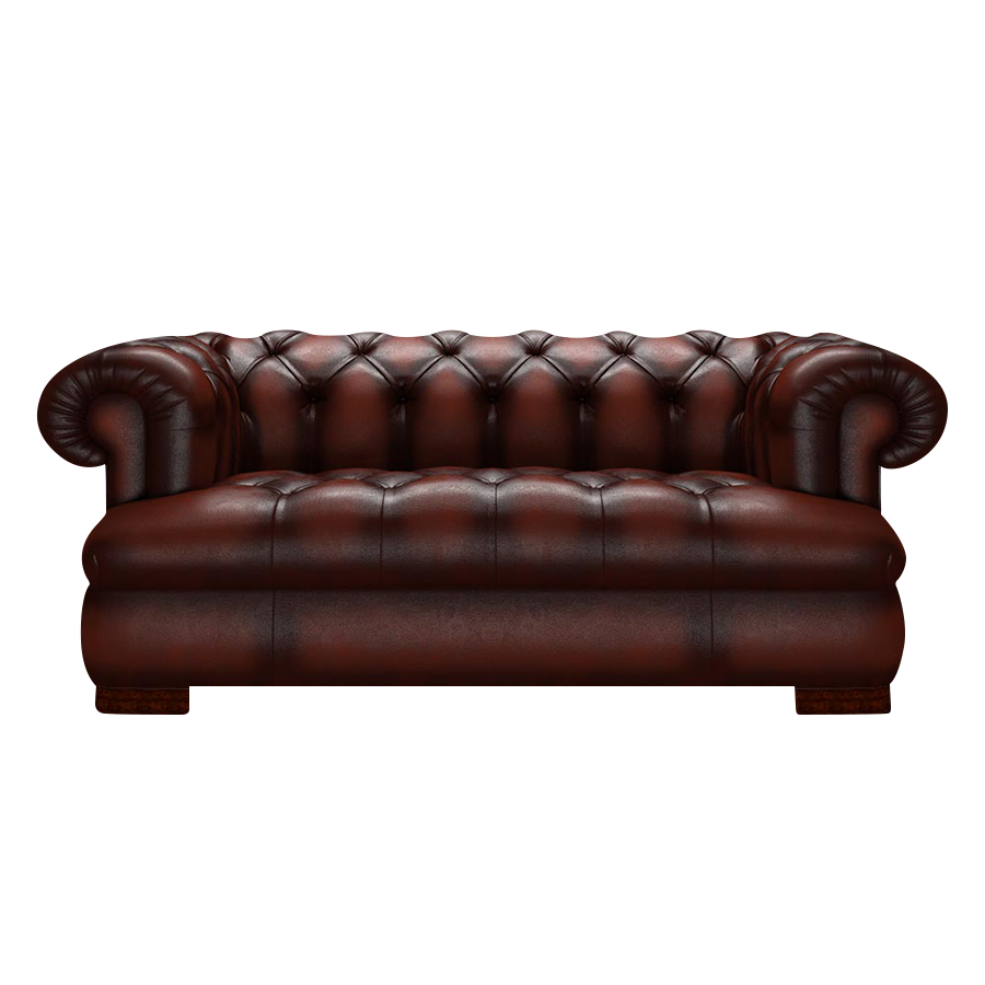 Drake 2-Sits Chesterfield Soffa – Antique Chestnut