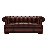 Drake 2-Sits Chesterfield Soffa – Antique Chestnut