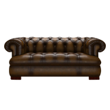 Drake 2-Sits Chesterfield Soffa – Antique Gold