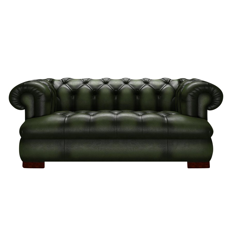 Drake 2-Sits Chesterfield Soffa – Antique Green