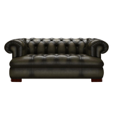 Drake 2-Sits Chesterfield Soffa – Antique Olive
