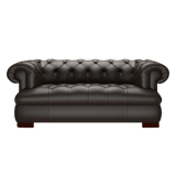 Drake 2-Sits Chesterfield Soffa – Birch Brown