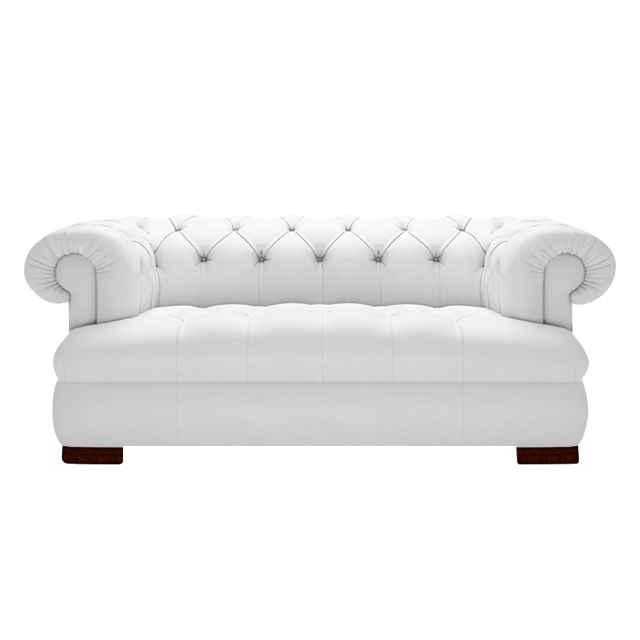 Drake 2-Sits Chesterfield Soffa – Birch White