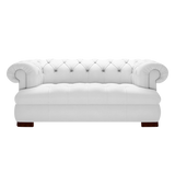 Drake 2-Sits Chesterfield Soffa – Birch White