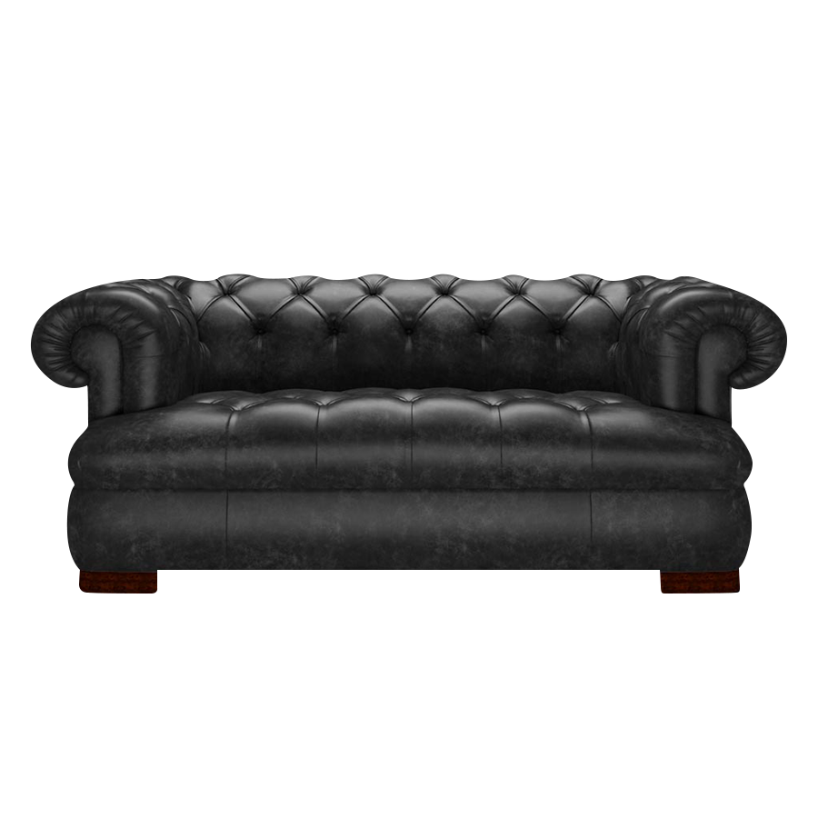 Drake 2-Sits Chesterfield Soffa – Etna Black