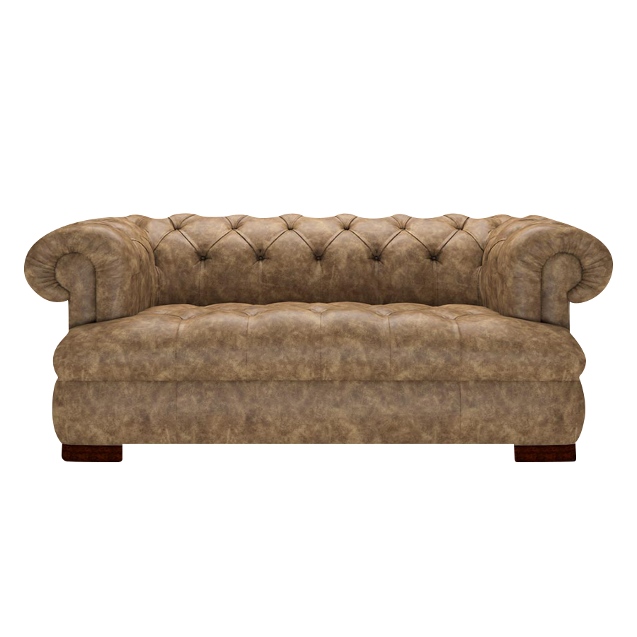 Drake 2-Sits Chesterfield Soffa – Etna Camel