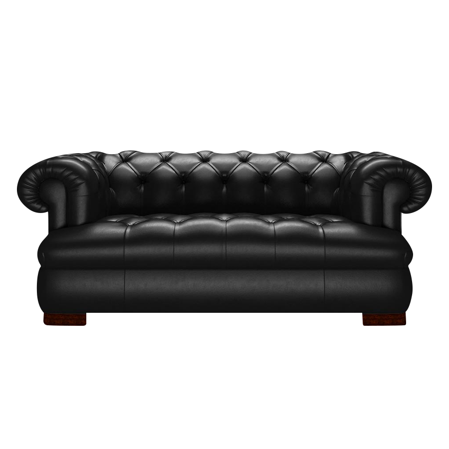 Drake 2-Sits Chesterfield Soffa – Old English Black