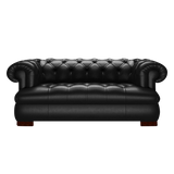 Drake 2-Sits Chesterfield Soffa – Old English Black
