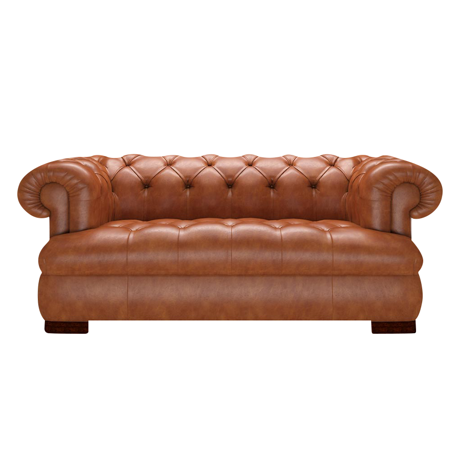Drake 2-Sits Chesterfield Soffa – Old English Bruciato