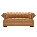 Drake 2-Sits Chesterfield Soffa – Old English Buckskin