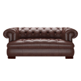 Drake 2-Sits Chesterfield Soffa – Old English Dark Brown