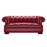 Drake 2-Sits Chesterfield Soffa – Old English Gamay