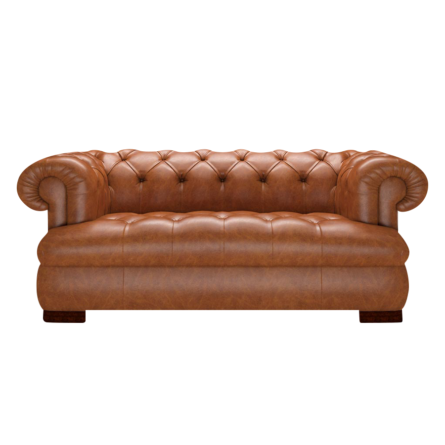 Drake 2-Sits Chesterfield Soffa – Old English Saddle