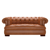 Drake 2-Sits Chesterfield Soffa – Old English Saddle