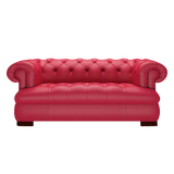Drake 2-Sits Chesterfield Soffa – Shelly Flame Red