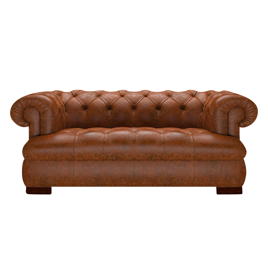 Drake 2-Sits Chesterfield Soffa – Tudor Chestnut