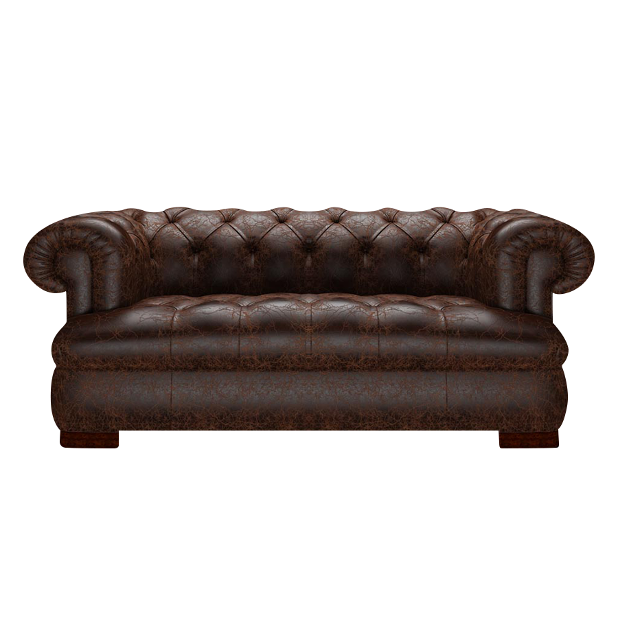 Drake 2-Sits Chesterfield Soffa – Tudor Mahogany