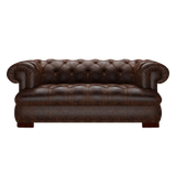 Drake 2-Sits Chesterfield Soffa – Tudor Mahogany