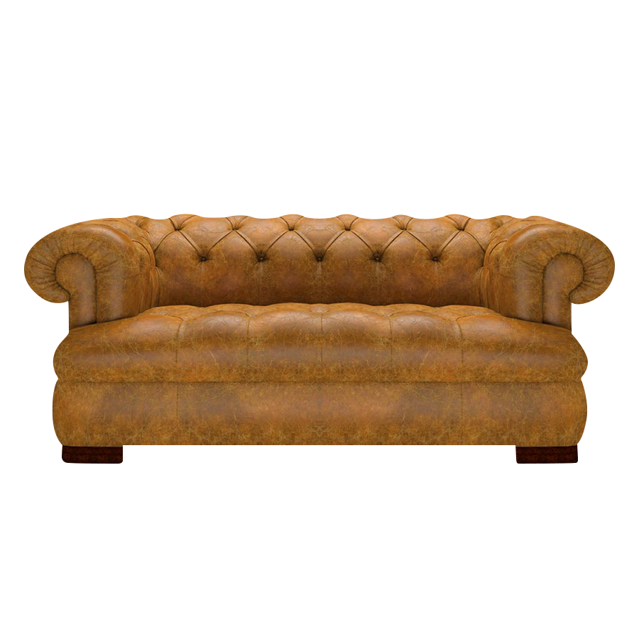 Drake 2-Sits Chesterfield Soffa – Tudor Mustard